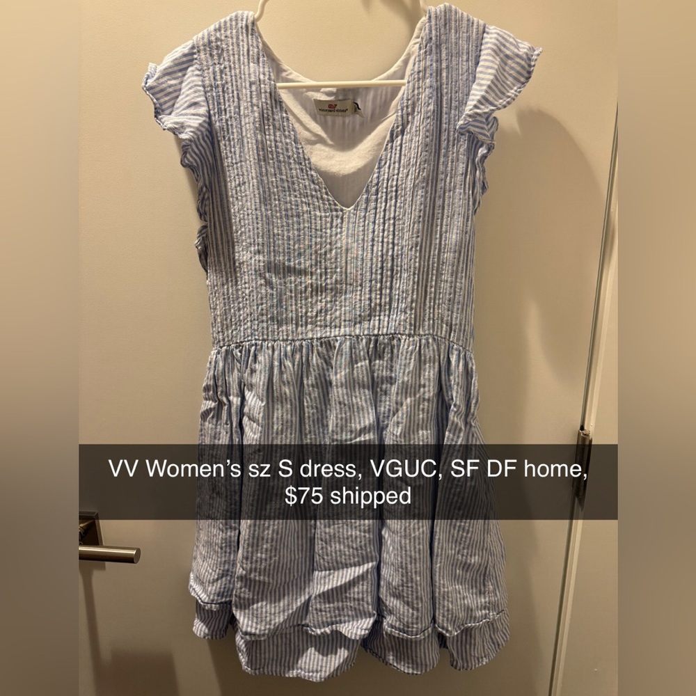 Vineyard Vines Ladies Knee-Length Striped Dress 👗🐳